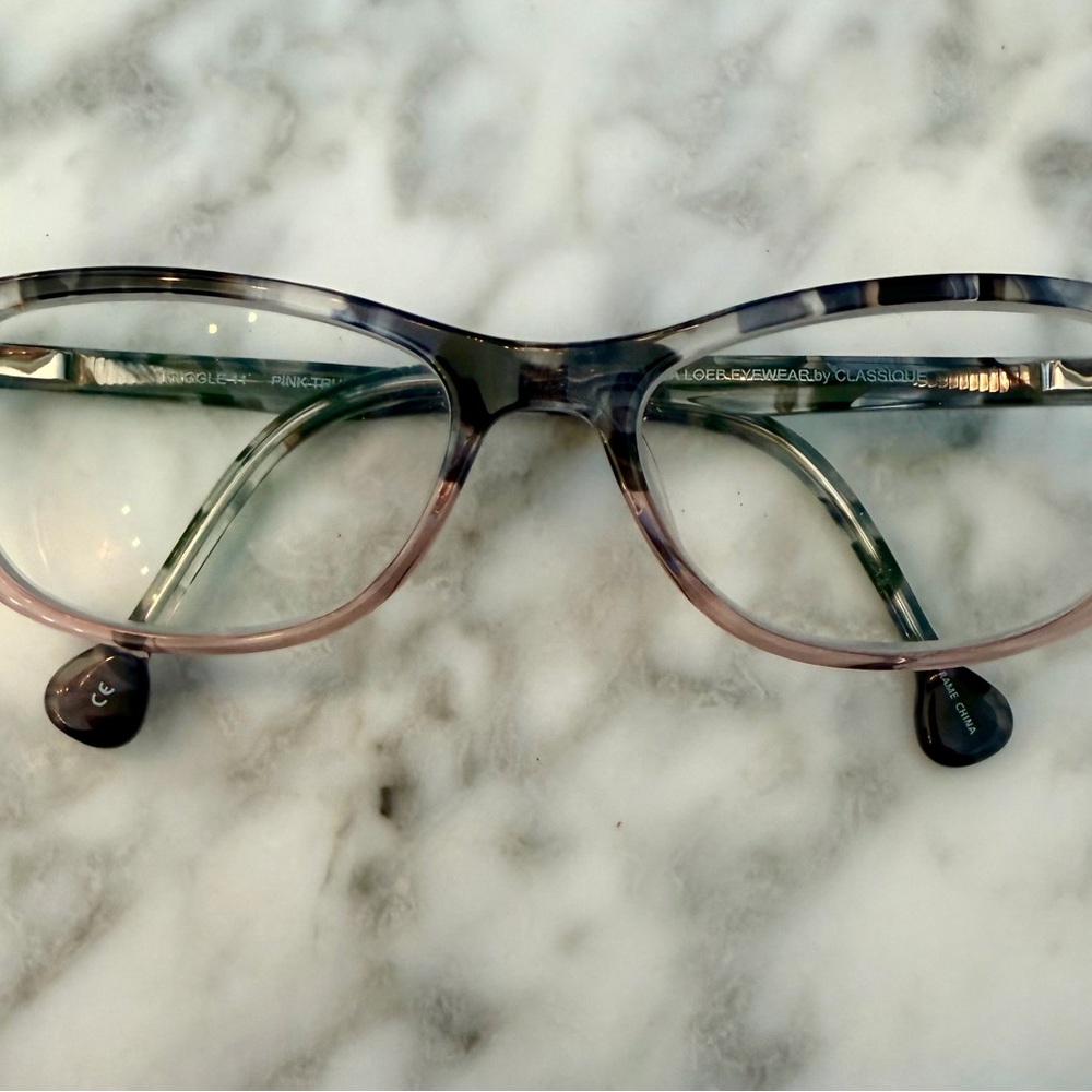 Lisa Loeb Giggle 11 Pink Truffle Women Eyeglasses 49-16-125 Full Rim FRAMES ONLY